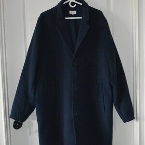 Candace Cameron Bure Men Button Front Peacoat Midnight Blue size 2XL